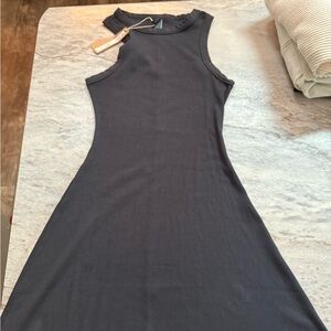 SKIMS Elegant Black Sleeveless Mini Dress